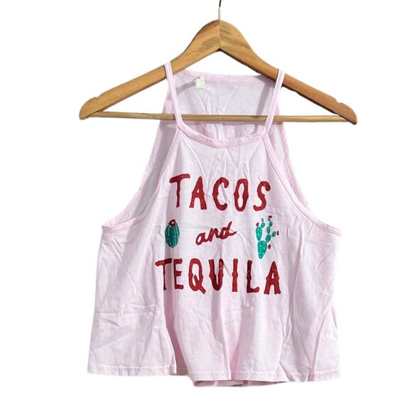 Nordstrom Summer Tank Shirt Womens S Tacos Tequila Baby Tee Party Comune Fiesta - Picture 1 of 2